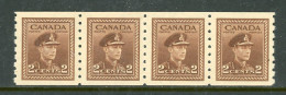 Canada 1942-43 King George Vl War Issue Coil Stamps - Ungebraucht