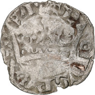 France, Charles IV, Double Parisis, 1323-1328, Billon, TB+, Duplessy:244b - 1322-1328 Carlos IV El Hermoso