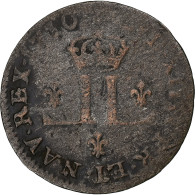 France, Louis XIV, XXX Deniers Aux 2 L Couronnés, 1710, Metz, Billon, TB - 1643-1715 Luis XIV El Rey Sol