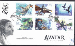 NEW ZEALAND 2023 Avatar: The Way Of Water, Limited Edition FDC - Fantasie Vignetten