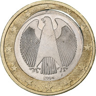 Allemagne, Euro, Error Double Punched Center Hole, 2004, Bimétallique, SUP - Varietà E Curiosità