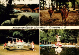 73878837 Stenum Ganderkesee Backenkoehlers Gasthof Kinderspielplatz Rehe Schwane - Ganderkesee