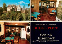 73716101 Schloss Eisenbach Gaststaette Pension Burg Post Gastraeume Schloss Eise - Lauterbach