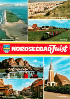 73716013 Juist Nordseebad Fliegeraufnahme Duenen Und Strand Inselzug Schiffchent - Juist