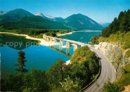 72865283 Sylvensteinsee Lenggries Stausee Deutsche Alpenstrasse Mit Faller Klamm - Lenggries