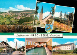 72865064 Hirschberg Warstein Kirche Kirchplatz Schwimmbad Haus-Rose Hirschberg W - Warstein