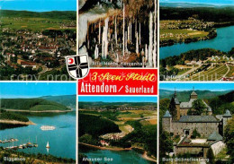 72863632 Attendorn Drei Seen Stadt Atta Hoehle Kerzenhalle Listersee Ahauser See - Attendorn