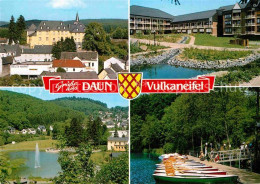 72861976 Daun Eifel Teilansichten Fontaene Bootsliegeplatz Daun - Daun