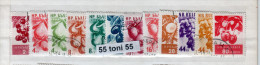 1956/1957 Fruits ( I+II+III ) 12v - Oblitere/used (O)  BULGARIA / Bulgarie - Usati