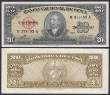 Kuba - Cuba 20 Peso 1960 Pick 80c XF (2)    (25732 - Other - America