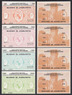 Italien - Italy 50-200 Lire Serie BUONO DI ACQUISTO TABACCHERIA 1976 AUNC (1-) - Sonstige & Ohne Zuordnung