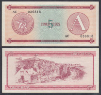 Kuba - Cuba 5 Peso Foreign Exchange Certificates 1985 Pick FX3 VF (3)  (26794 - Autres - Amérique