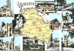 Ref ( 18162 )   Yonne - Carte Geografiche