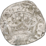 France, Charles IV, Double Parisis, 1323-1328, Billon, TB, Duplessy:244b - 1322-1328 Carlos IV El Hermoso