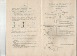 NOTICE SUR LE CANON DE 25 MODELE 1937 - Francés