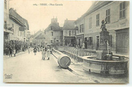 YENNE - Place Centrale - Commerces Et Fontaine - Yenne