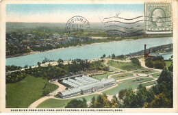 Etats-Unis - CINCINNATI - Ohio River From Eden Park, Horticultural Building - Cincinnati
