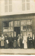 Carte Photo - Carte Photo - Café Au Rendez-vous Des Amis  - Theffe ?  Cidre De Bretagne - Cafes