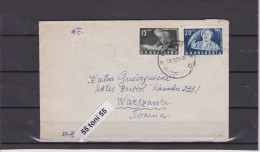 1951 Cover –  Bulgaria-Poland Stamps Mi-746+747 - Cartas & Documentos