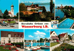 72857381 Wasserburg Bodensee Kirche Schloss Schwimmbad Sparkasse Bootshafen Orts - Wasserburg A. Bodensee