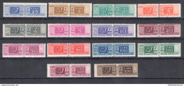 1946-51 Italia - Repubblica, Pacchi Postali Filigrana Ruota, 15 Valori, MNH** - Centratura Mediocre - Postpaketten