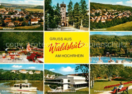 72856454 Waldshut-Tiengen Waldshut Oberes Tor Teilansicht Minigolf Freibad Rhein - Waldshut-Tiengen