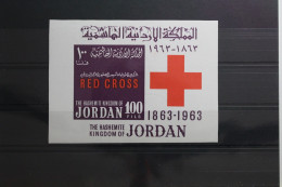 Jordanien Block 6 Mit 415 Postfrisch Rotes Kreuz #TV235 - Autres & Non Classés