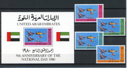 Vereinigte Arabische Emirate 103-106, Block Postfrisch Flugzeug #GI253 - Abu Dhabi