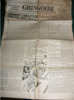 2° GUERRE MONDIALE , LA COLLABORATION ET LA PRESSE , LE JOURNAL GRINGOIRE Du 18 JUILLET  1941 - Frans