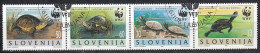 SLOVENIA 131-134,used,hinged,turtles - Slowenien