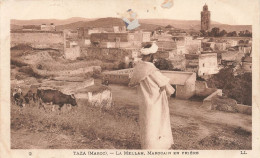 MAROC - Taza - La Mellah - Marocain En Prière - Carte Postale Ancienne - Fez