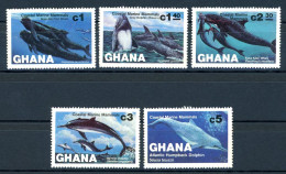 Ghana 977-81 Postfrisch Wale/ Delfine #HK793 - Ghana (1957-...)