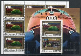 Nordkorea Klb. 2068-2069, Zd-Bogen 2068 Gestempelt Eisenbahn #IX254 - Corea (...-1945)