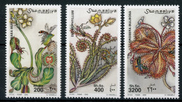 Somalia 851-853 Postfrisch Fleischfressende Pflanzen #JP187 - Somalie (1960-...)