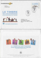 Pap Le Timbre Fait Son événement _ Cachet Illustré De Philaposte à Gentilly - Céres - Pseudo-officiële  Postwaardestukken