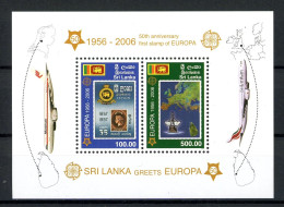 Sri Lanka Block 102 Postfrisch 50 J. Europamarken #HB399 - Sri Lanka (Ceylon) (1948-...)