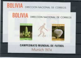 Bolivien Block 36-37 Postfrisch Fußball #HK863 - Bolivia