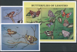 Lesotho Klb. 1219-1227, Block 123-124 Postfrisch Schmetterling #JT769 - Lesotho (1966-...)