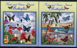 Turks Und Caicos KB Satz Mit 1562-1573 Postfrisch Schmetterling #HF375 - Turks And Caicos