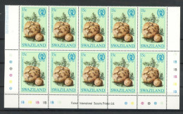 Swaziland Zehnerblock 463 Postfrisch Pilze #JQ938 - Swaziland (1968-...)