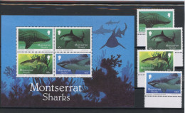 Montserrat 666-669, Block 43 Postfrisch Fische #IN002 - Anguilla (1968-...)