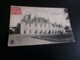 BELLE CARTE CPA." CHATEAU DE BEL ETAT..PAR CHAMPIGNY SUR VEUDE (37)..."... - Champigny-sur-Veude