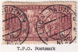 Poland 1933 Fi 261 Used Train Cancel (LWOW-BEUTHEN) - Used Stamps