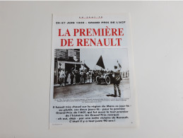 Grand Prix De L'ACF 1906 - Coupure De Presse - Autres & Non Classés
