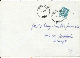 Finland Cover Sent To Sweden 3-12-1985 Single Franked LION Type Stamp - Cartas & Documentos