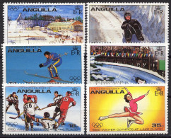 Olympia 1980:  Anguilla  6 W ** - Winter 1980: Lake Placid