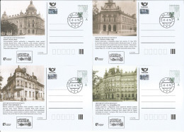 CDV 172 B Czech Republic Architecture 2016 Old Post-offices Prag Gablonz Benisch Marienbad Karlsbad Jägerndorf Pilsen Pi - Posta