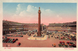 FRANCE - Paris - Vue Sur La Place Vendôme - Colorisé - Carte Postale Ancienne - Plazas