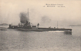  ***  BATEAUX  ****  Marine Militaire Française  MESSIDOR  Sous Marin écrite TTB  - Submarinos