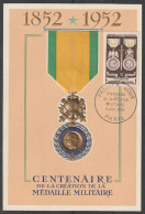 Carte Maximun N° 927 - Médaille Militaire - 1952 - 1950-1959